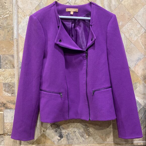 Ellen Tracy Jackets & Blazers - Purple Jacket Size Large
